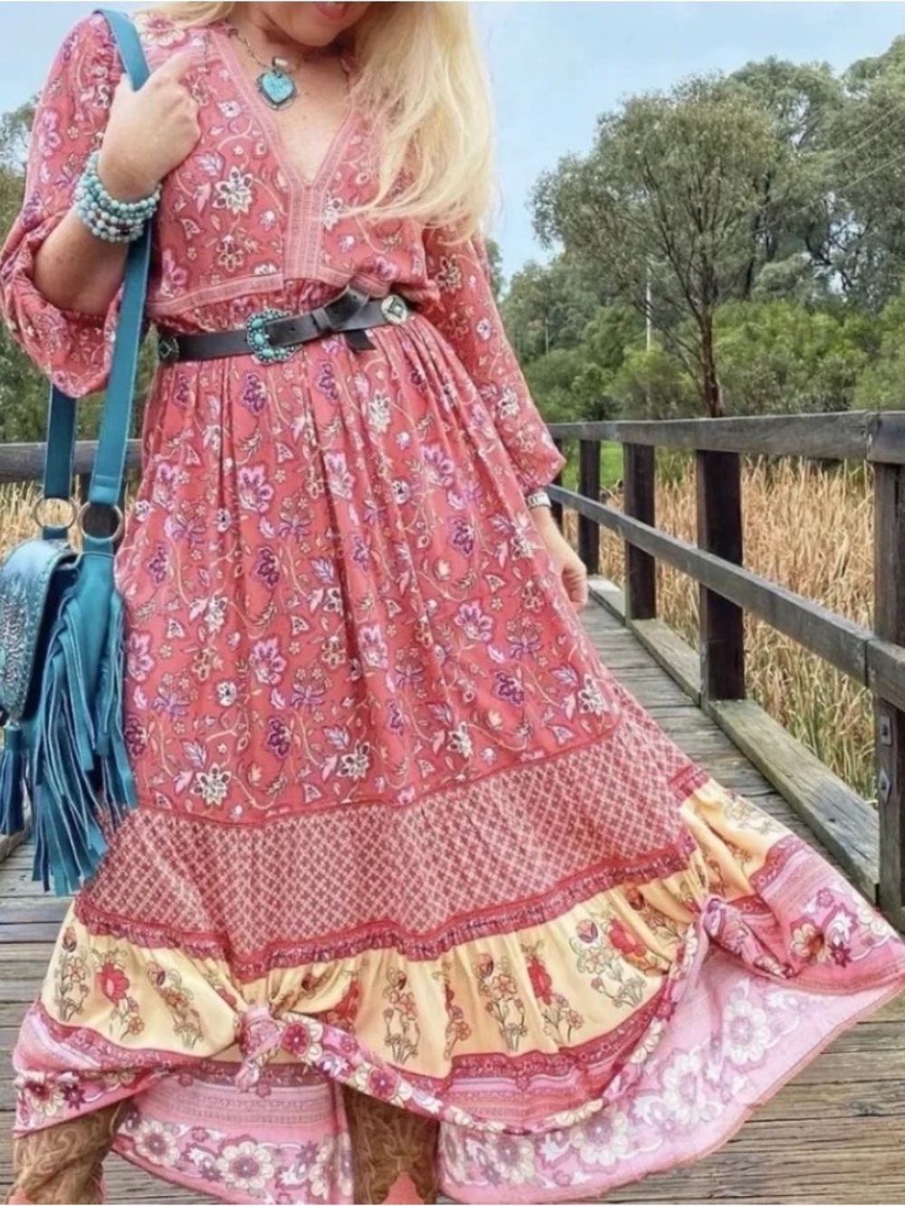 NWT Spell Portobello Road maxi dress